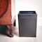 Dacasso Classic Black Leather Square Waste Basket AG-1003 - alternate 3